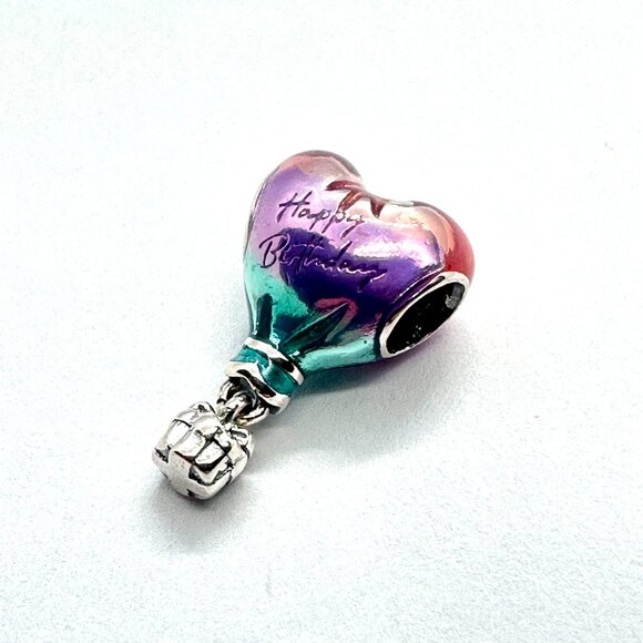 NEW Authentic Pandora Birthday Air Balloon Dangle Charm 798888C01 - Picture 5 of 7